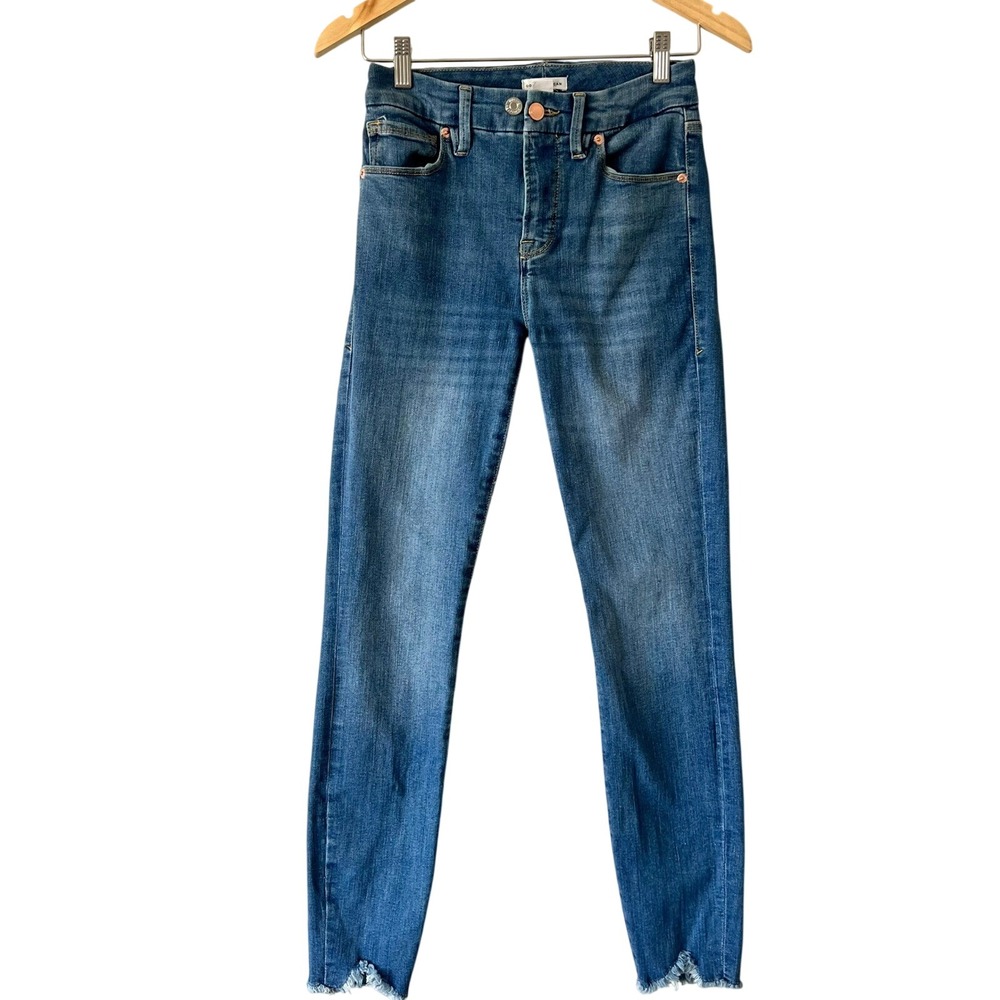 Good American High Rise Stretchy‎ Skinny Crop Jeans Size 2/26